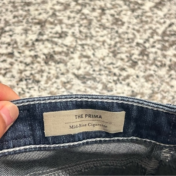 ag adriano goldschmied jeans the prima mid rise cigarette contour 360 size 25R - Picture 4 of 10